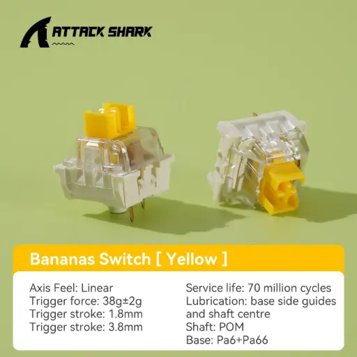 [AS-BB] ATTACK SHARK Bananas SWITCHES