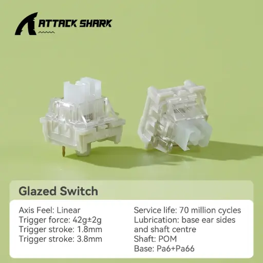 [AS-BG] ATTACK SHARK Glazed SWITCHES